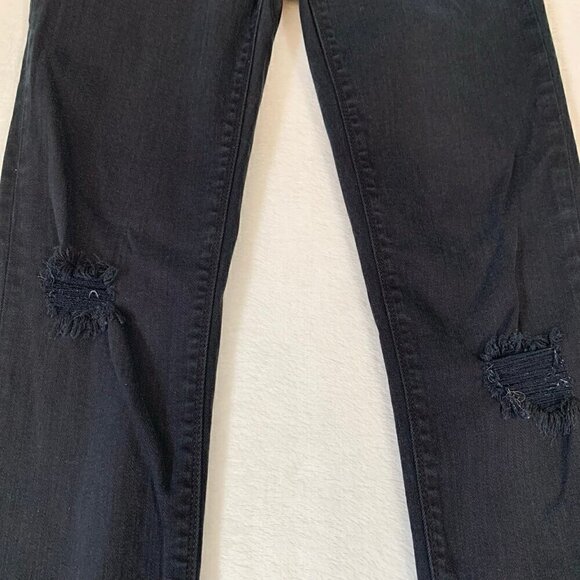 Hudson Jeans Krista ankle super skinny black distressed skinny stretch denim - Picture 2 of 11